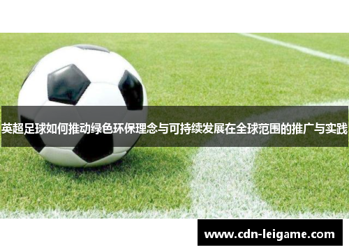 英超足球如何推动绿色环保理念与可持续发展在全球范围的推广与实践